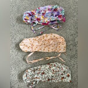 Floral Patterned scrub caps